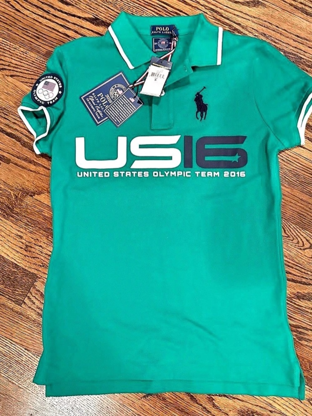 Ralph Lauren 2016 US Olympic Team Polo Team USA Polo in Green Size Small NWT